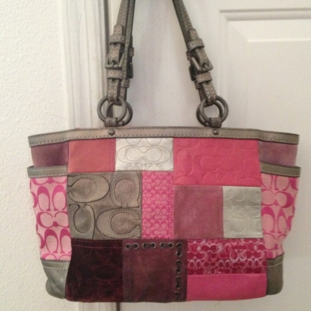 Coach Pink Patchwork Purse